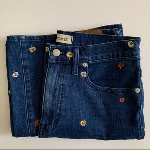 Madewell Jeans- Floral embroidery